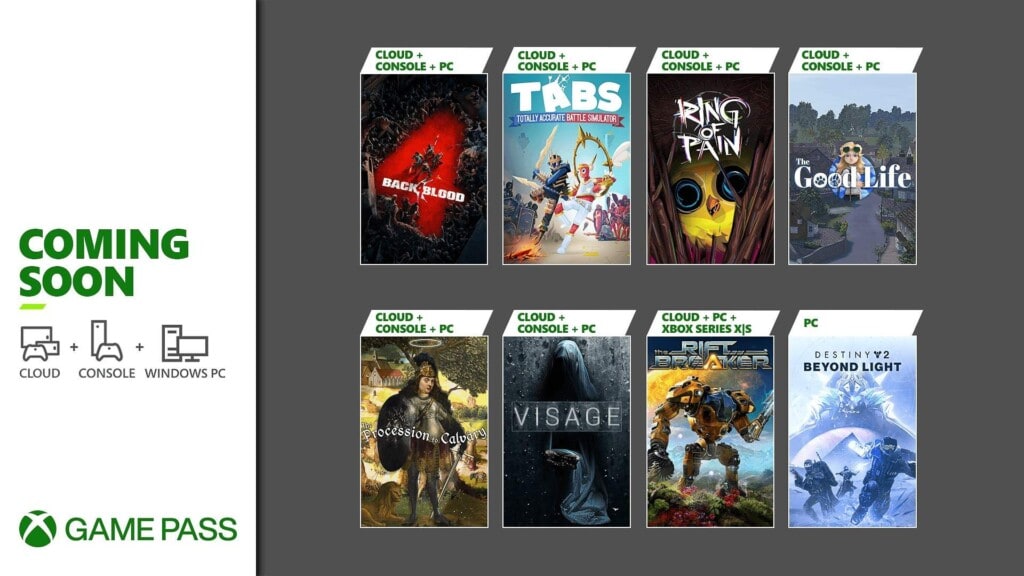 Xbox Game Pass październik 2021 pierwsza porcja gier