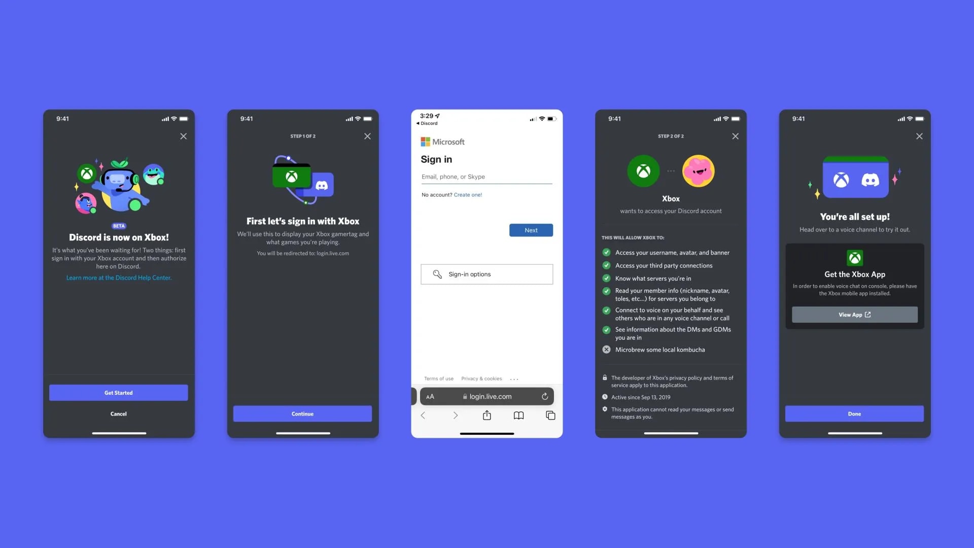 Discord na Xboxie