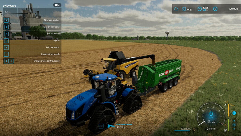 Farming Simulator 22 Manual Discharge mod