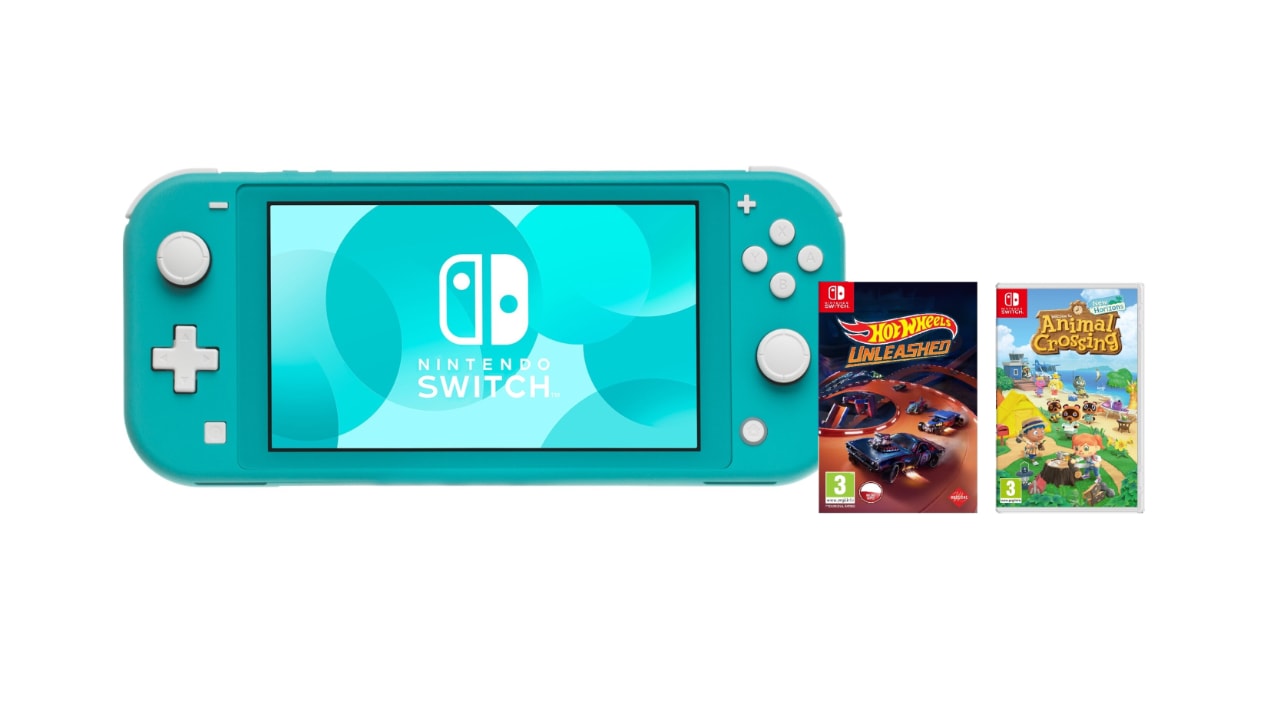 Nintendo Switch Lite + Animal Crossing + Hot Wheels Unleashed