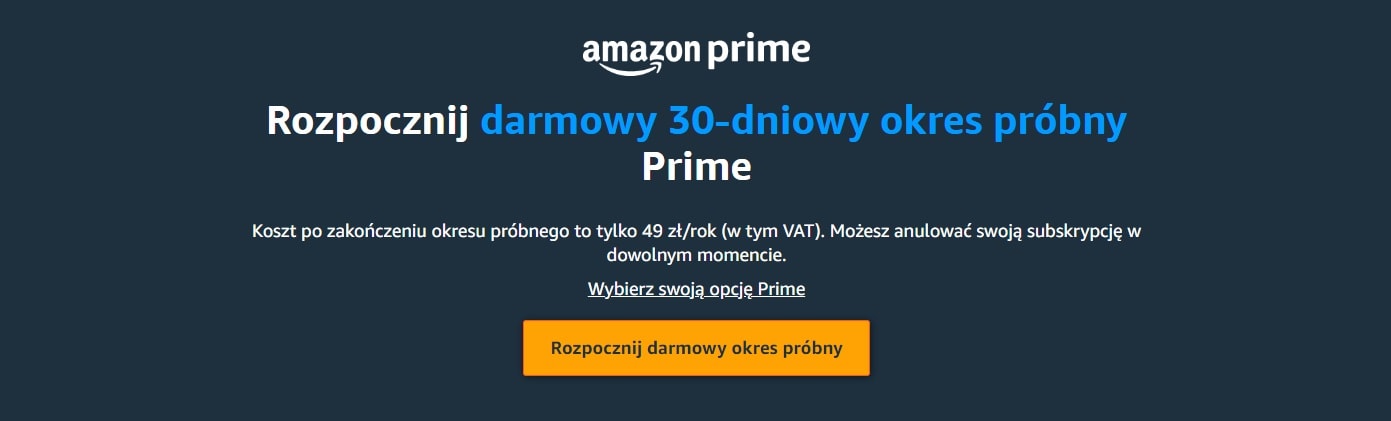 Prime Gaming - rejestracja