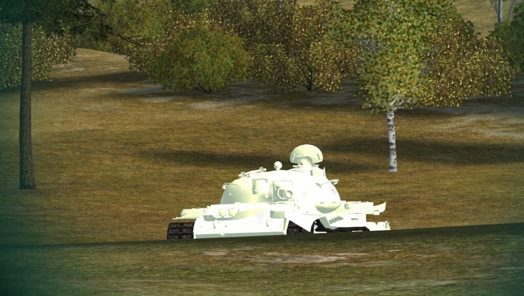 White Dead Tanks and Damaged Tracks