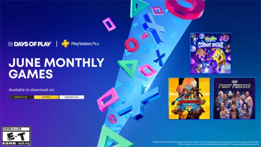 PS Plus Essential czerwiec 2024 lista gier