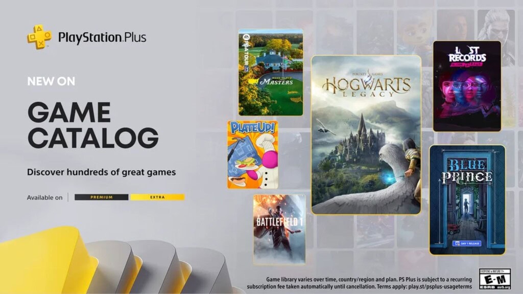 PlayStation Plus Extra i Premium oferta na kwiecień 2025