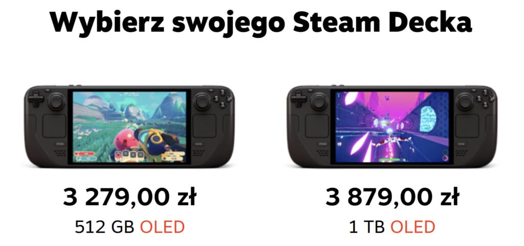 Steam Deck nowe ceny